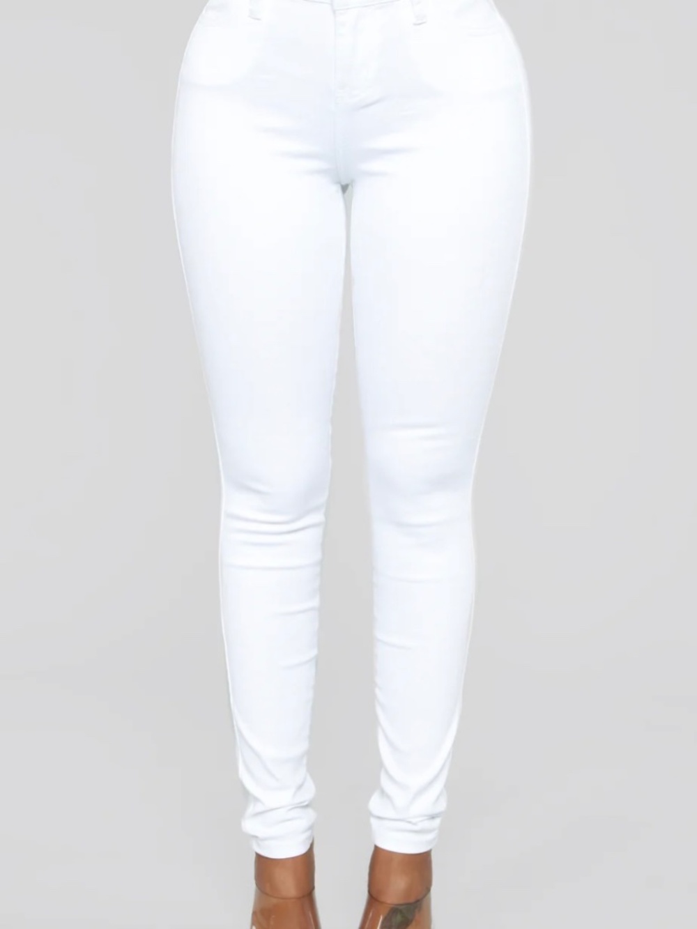 Fashion Nova White Classic Mid-Rise Skinny Jeans NWT - Picture 3 of 8